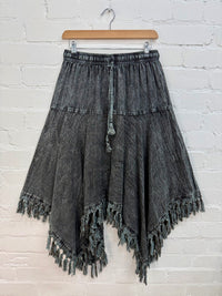 Stonewash Handkerchief Skirt