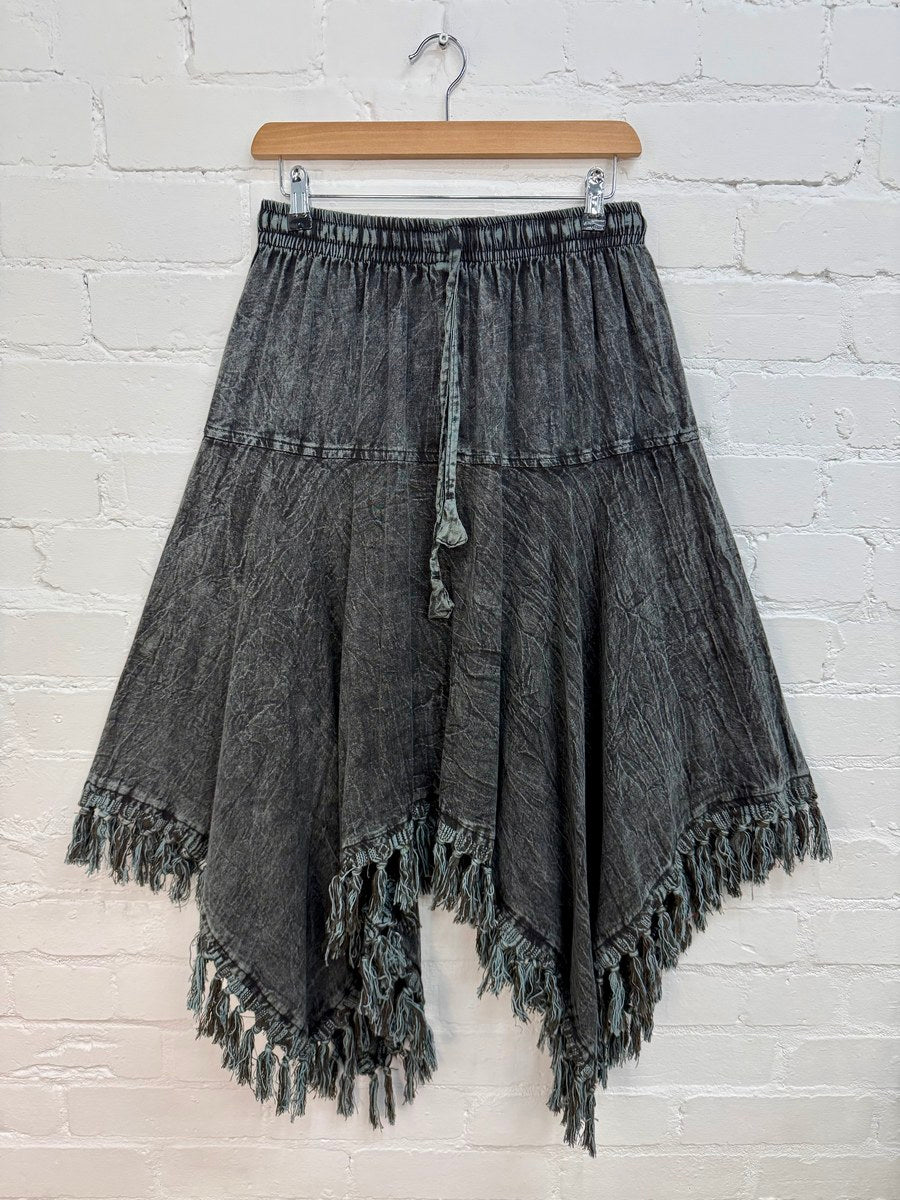 Stonewash Handkerchief Skirt