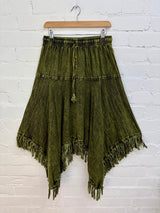 Stonewash Handkerchief Skirt