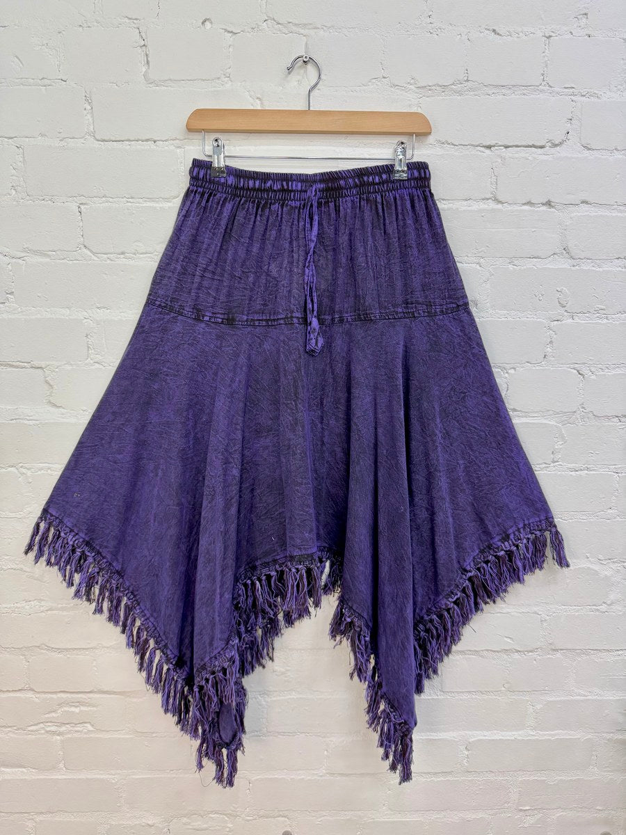 Stonewash Handkerchief Skirt