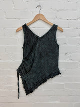 Stonewash V Shape Vest Top