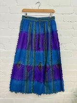 Dip-Dye & Stripe Long Skirt