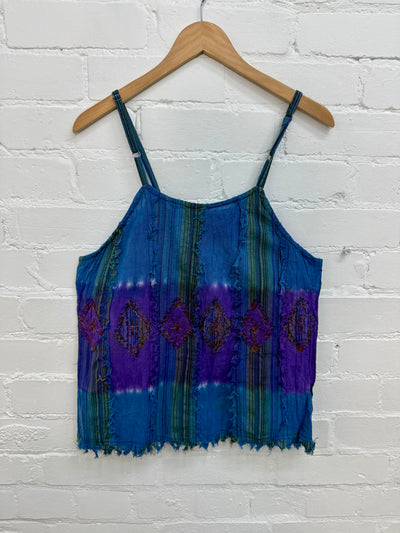 Dip-Dye & Stripe Vest Top