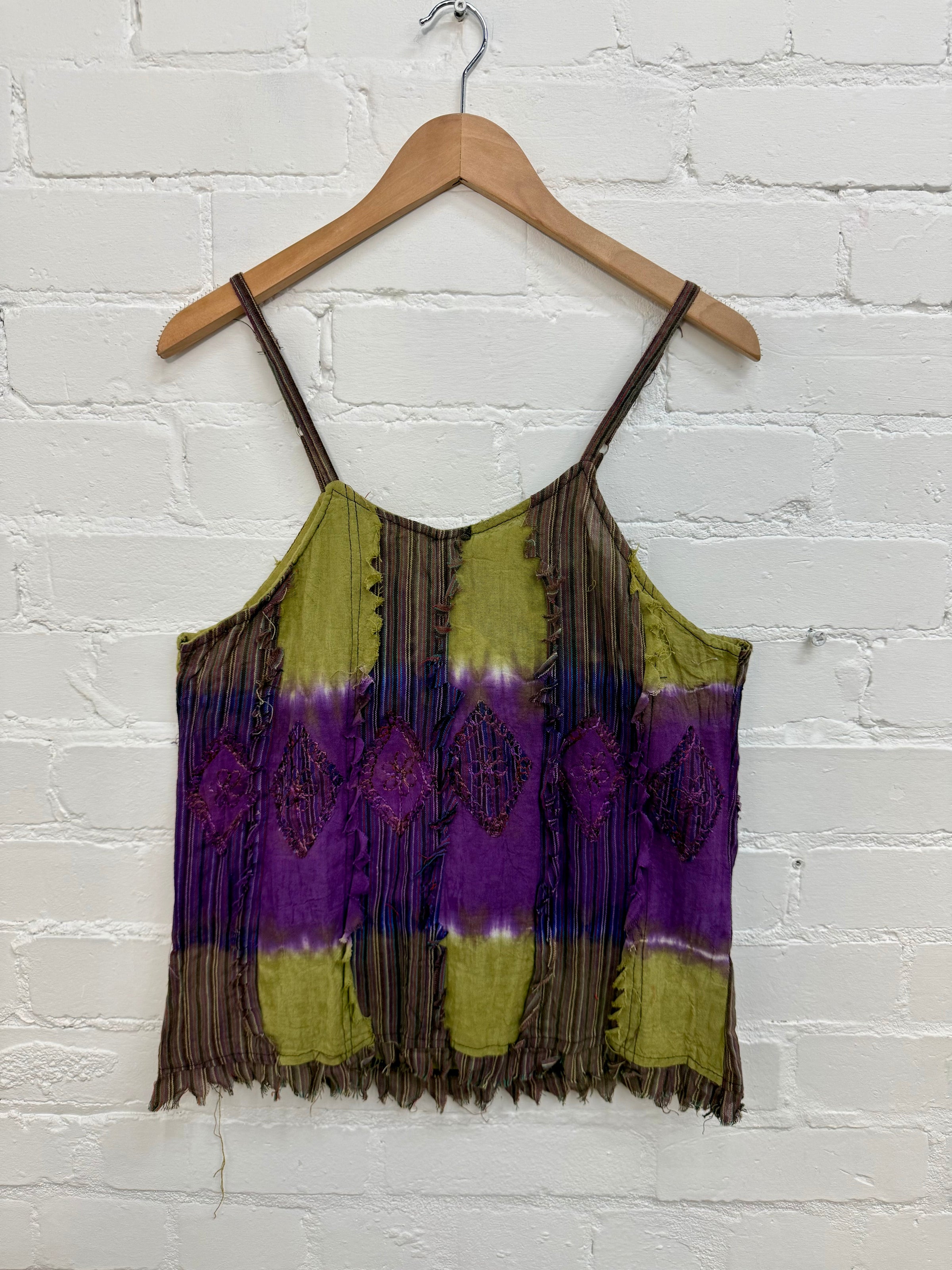 Dip-Dye & Stripe Vest Top