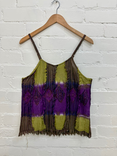 Dip-Dye & Stripe Vest Top