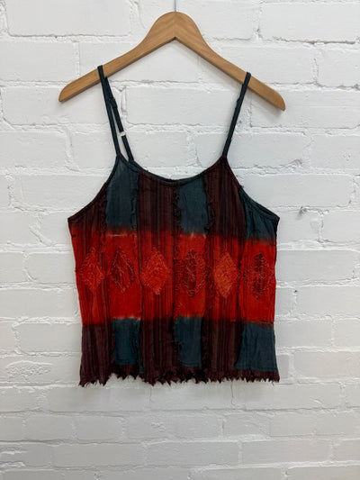 Dip-Dye & Stripe Vest Top