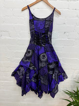 Celestial Patch Layered Midi Dress