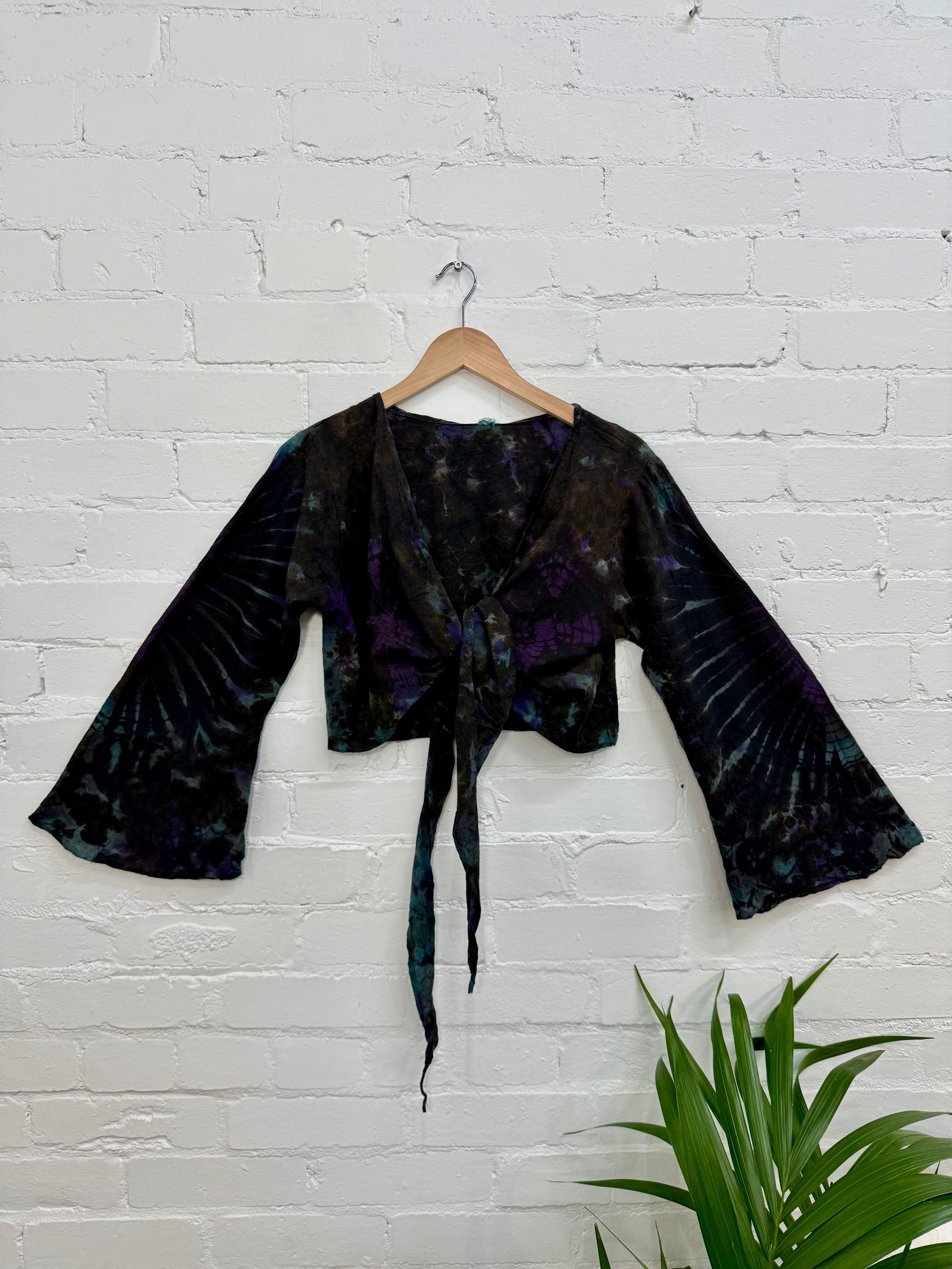 Tie-Dye Wrap Top