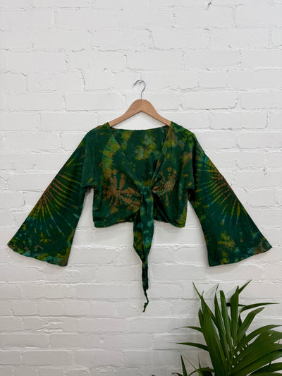 Tie-Dye Wrap Top