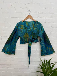 Tie-Dye Wrap Top