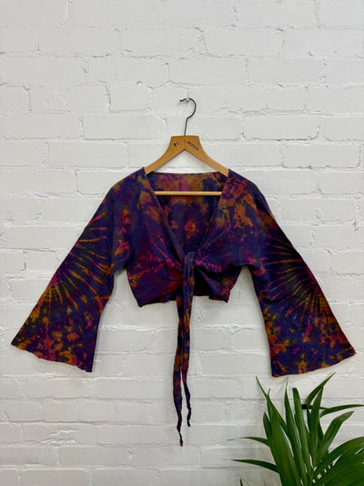 Tie-Dye Wrap Top