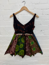 Tie-Dye & Patchwork Vest Top