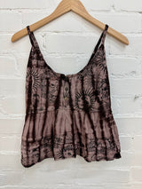 Tie-Dye & Celestial Print Vest Top