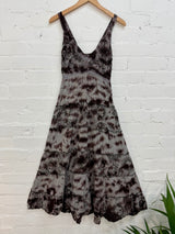 Tie-Dye & Celestial Print Long Dress