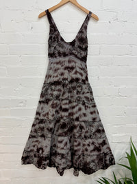 Tie-Dye & Celestial Print Long Dress