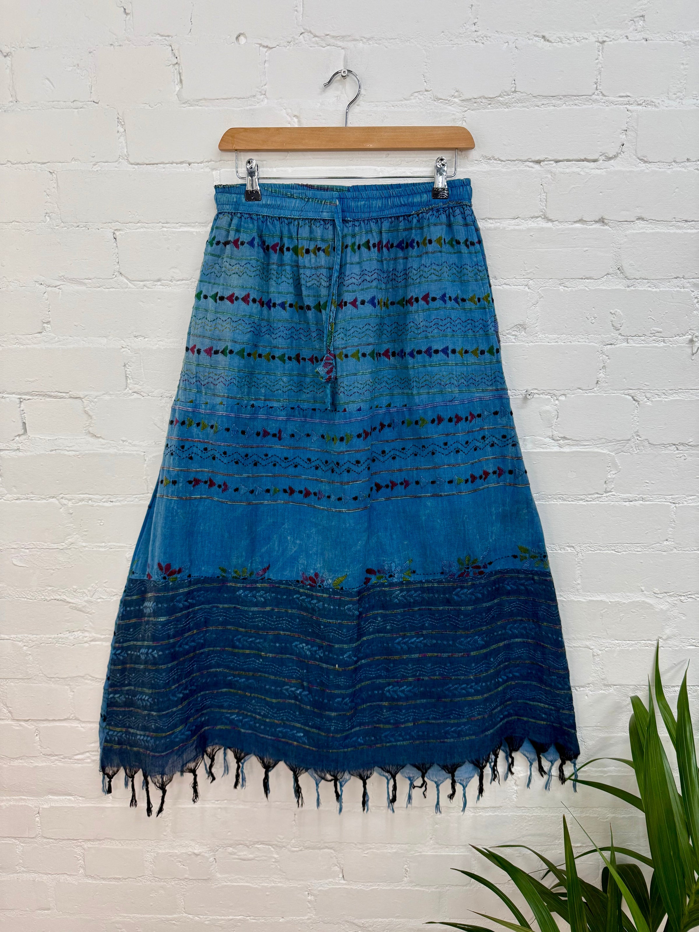 Embroidered Long Skirt