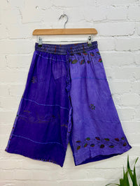 Embroidered Long Wide Shorts