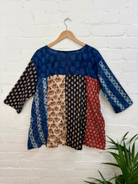 Block Print 3/4 Sleeve Tunic Top