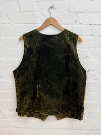 Mixed Print Patchwork Waistcoat