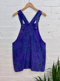Mushroom Print Short Dungaree Dress