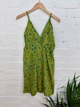 Mushroom Print Short Strappy Dress
