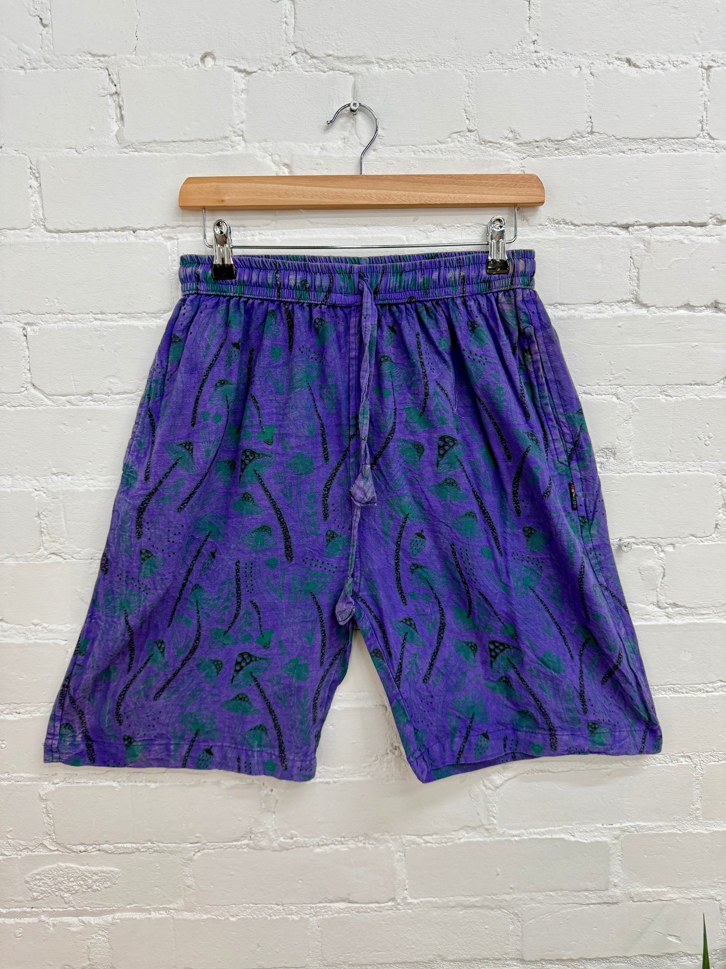 Mushroom Print Shorts