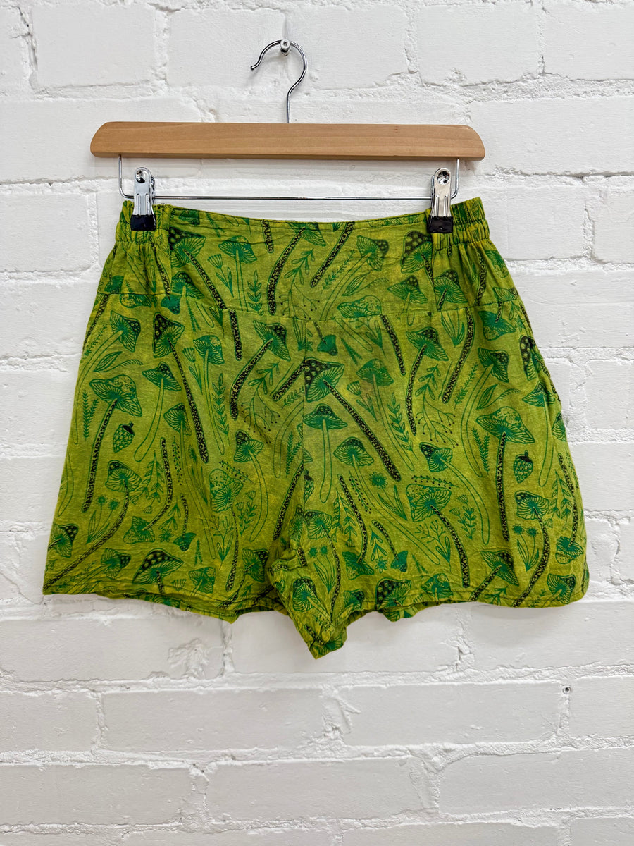 Mushroom Print Shorts
