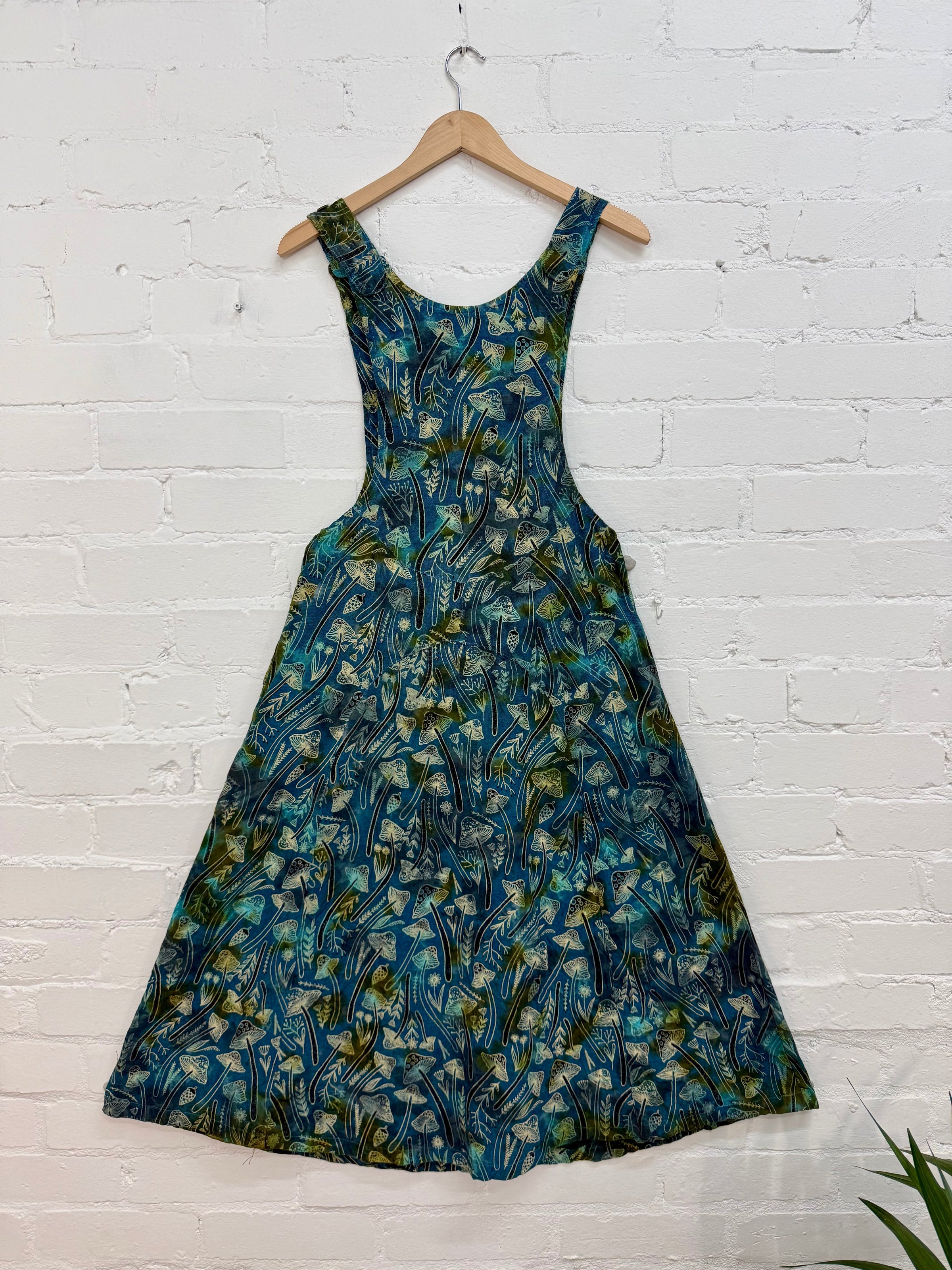 Tie Dye Mushroom Print Long Dress