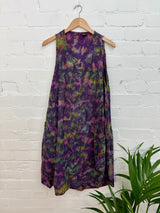 Tie Dye Mushroom Print Sleeveless Balloon Dress