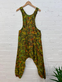 Tie Dye Mushroom Print Dungarees