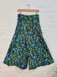 Tie Dye Mushroom Print Wide Leg Trousers