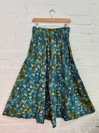 Tie Dye Mushroom Print Wide Leg Trousers