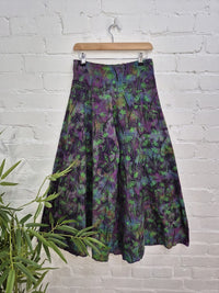 Tie Dye Mushroom Print Wide Leg Trousers