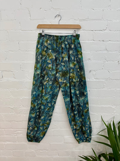 Tie Dye Mushroom Print Harem Trousers