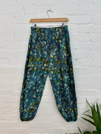 Tie Dye Mushroom Print Harem Trousers