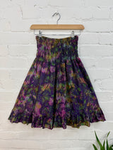 Tie Dye Mushroom Print Elasticated Skirt
