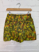 Tie Dye Mushroom Print Shorts
