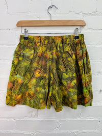 Tie Dye Mushroom Print Shorts