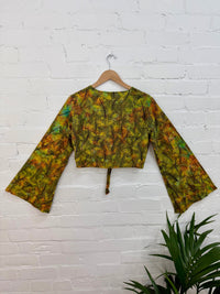 Tie Dye Mushroom Print Tie Top