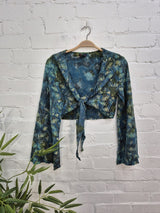 Tie Dye Mushroom Print Tie Top
