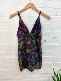Tie Dye Mushroom Print Strappy Vest