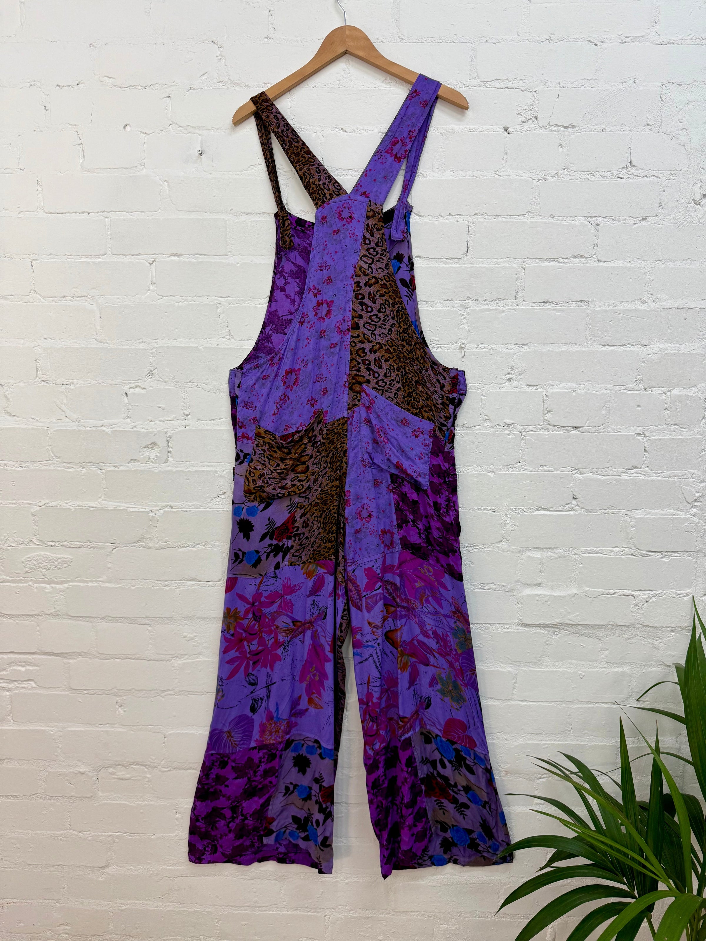 Patchwork Floral Dungarees