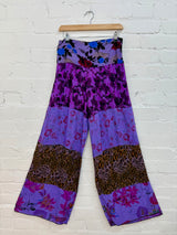 Patchwork Floral Wide Leg Trousers