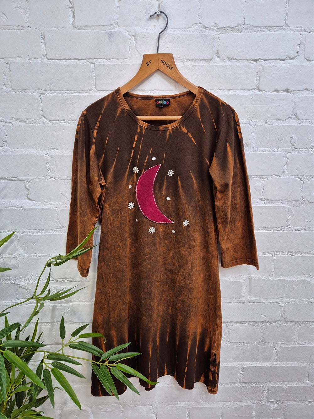 Moon Long Sleeve Short Dress