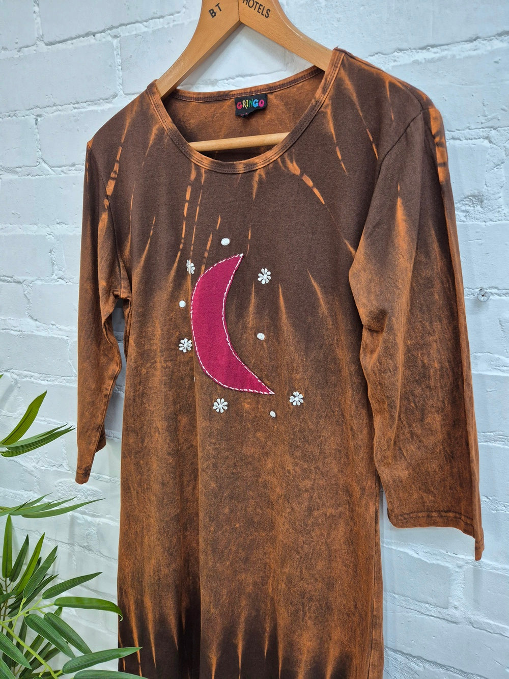 Moon Long Sleeve Short Dress