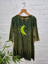 Moon Long Sleeve Short Dress