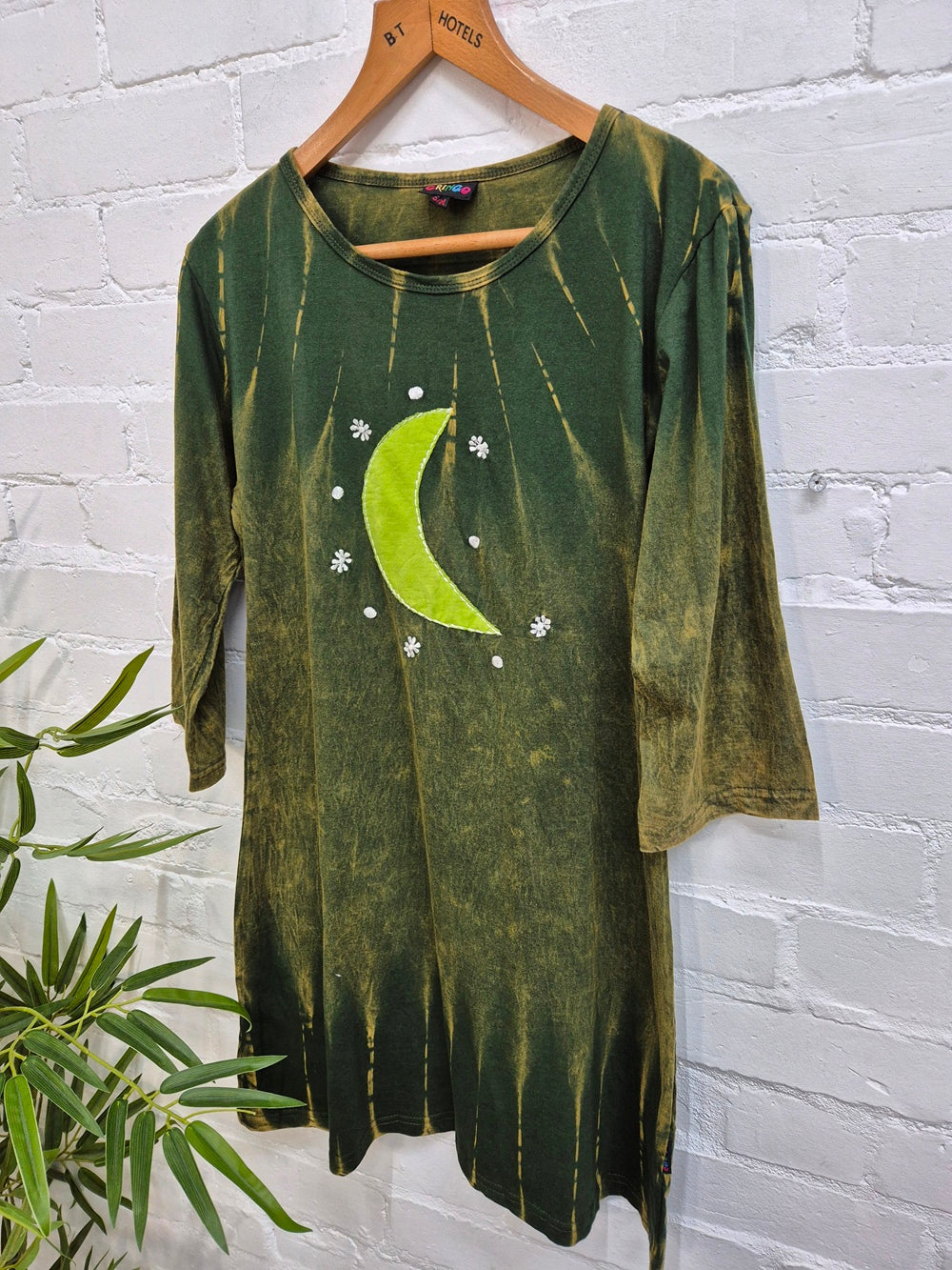 Moon Long Sleeve Short Dress