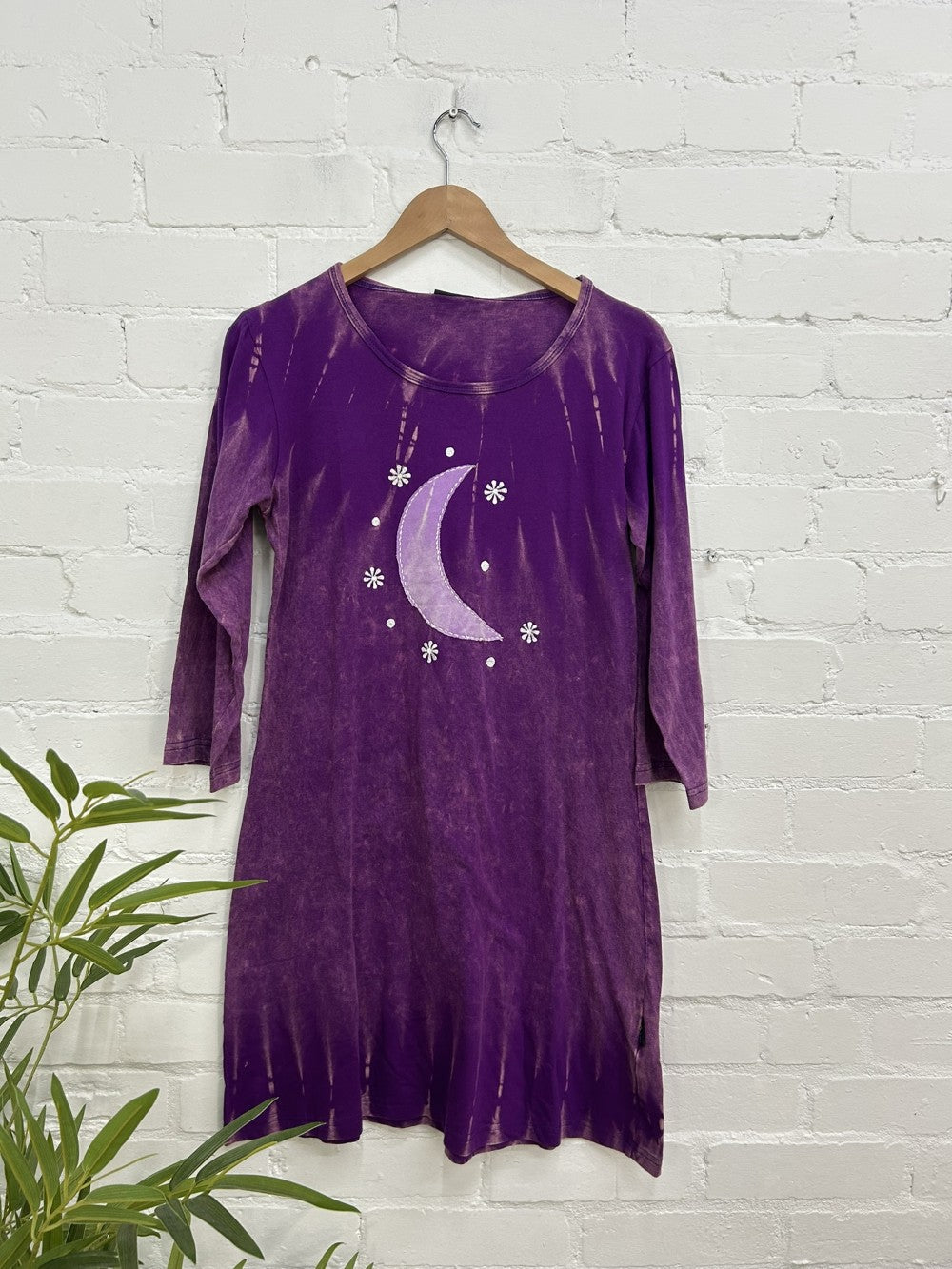 Moon Long Sleeve Short Dress