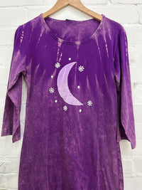 Moon Long Sleeve Short Dress