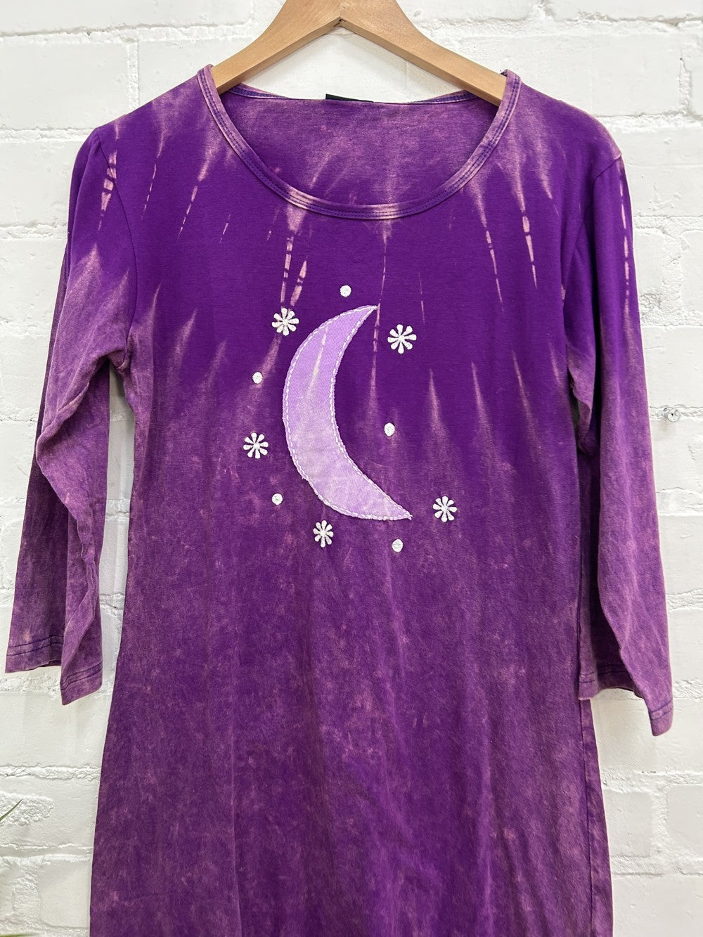 Moon Long Sleeve Short Dress